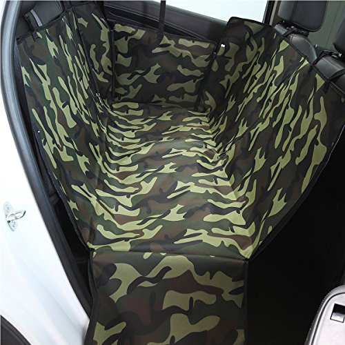 PETCUTE Protector Coche Perro Funda de Asiento Trasero para Mascotas Impermeable Cubre Asientos Coche Perro