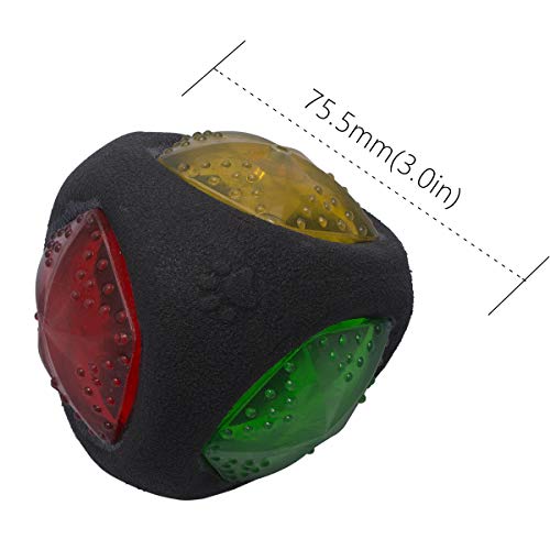 Petper Cw-0035EU - Juguete de pelota luminosa para perros, juguete para perros y gatos con luz LED parpadeante