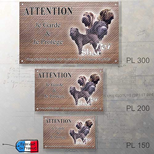 Pets-Easy-Placa para advertir de-Shar Pei