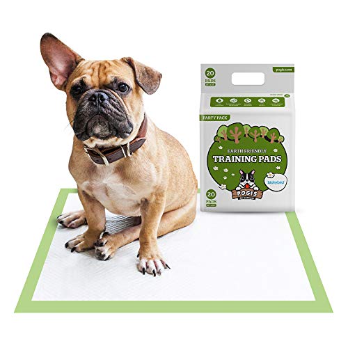 Pogi's Training Pads - Toallitas de Entrenamiento para Perros (20 Unidades) (60x60cm) — Grandes, Súper Absorbentes, Almohadillas de Entrenamiento Ecológicas para Perros Pequeños a Medianos