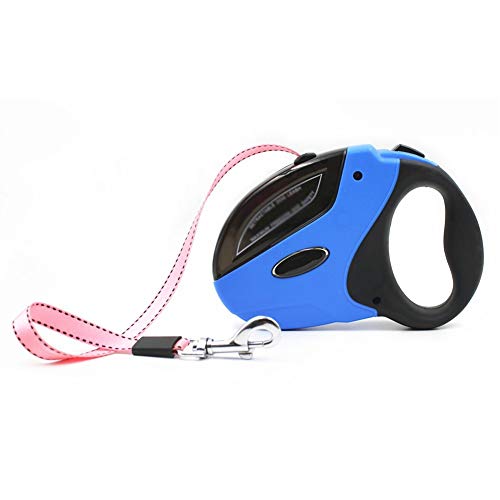 PoJu Dejar Que el Perro Grande de Bobina automático ergonómico 5m Práctica 50kg ABS Resistente Race Camp (Color : Blue)