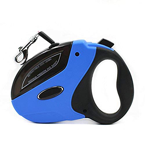 PoJu Dejar Que el Perro Grande de Bobina automático ergonómico 5m Práctica 50kg ABS Resistente Race Camp (Color : Blue)