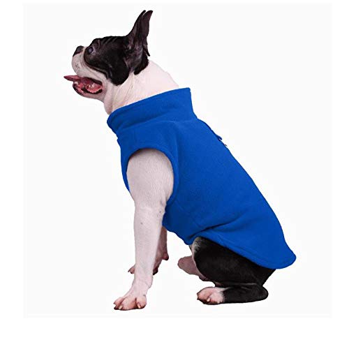 PONNMQ Otoño Invierno Fleece Ropa para Perros Cálido Suave Ropa para Mascotas Abrigos Chaquetas para Chihuahua Bulldog francés Pug Dragon Dog Perro Grande/pequeño, Café, XL