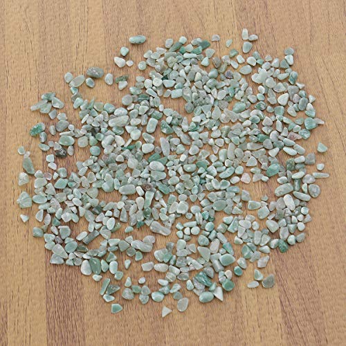 POPETPOP 100g Acuario Gravel River Rock Grava Pulida Decorativa Pequeñas Piedras Decorativas Piedras para acuarios Ajardinamiento de jarrones (Aventurine)