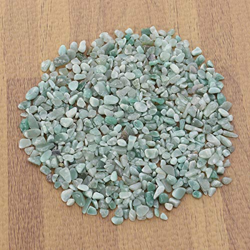 POPETPOP 100g Acuario Gravel River Rock Grava Pulida Decorativa Pequeñas Piedras Decorativas Piedras para acuarios Ajardinamiento de jarrones (Aventurine)