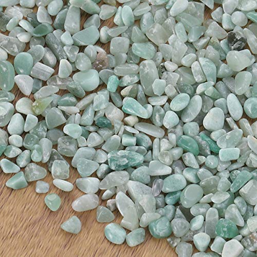 POPETPOP 100g Acuario Gravel River Rock Grava Pulida Decorativa Pequeñas Piedras Decorativas Piedras para acuarios Ajardinamiento de jarrones (Aventurine)