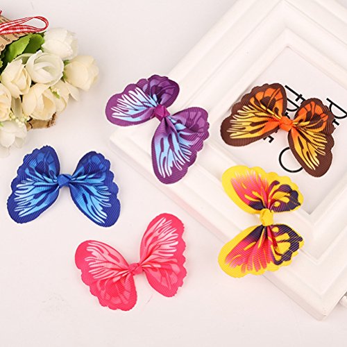 POPETPOP 24pcs Pet Hair Bows Cat Hair Clips Dog Hair Bands Pet Grooming Accessories