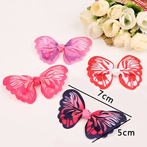 POPETPOP 24pcs Pet Hair Bows Cat Hair Clips Dog Hair Bands Pet Grooming Accessories