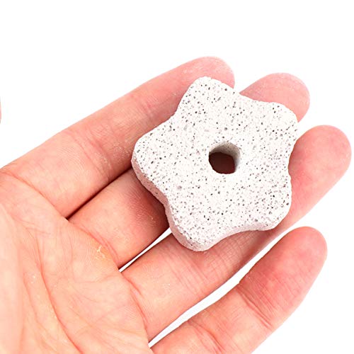 POPETPOP 9 Piezas de Molienda de Dientes Picaduras de Lava Juguetes para Masticar Juguetes para Conejo de Chinchilla de Hámster (Estrella de Gato en Forma de Flor)