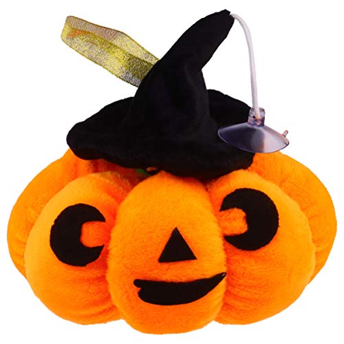 POPETPOP Calabaza Juguetes de Peluche para Mascotas Juguetes de Peluche para Mascotas Juguete para Masticar Perros Gato Kitty Jugar Juguete Halloween Regalos para Mascotas Naranja