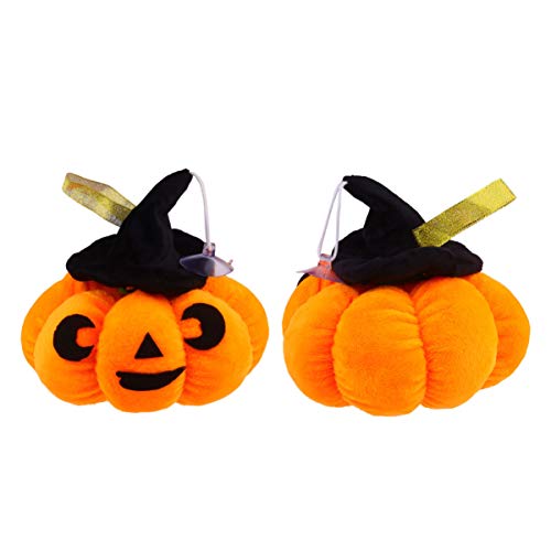 POPETPOP Calabaza Juguetes de Peluche para Mascotas Juguetes de Peluche para Mascotas Juguete para Masticar Perros Gato Kitty Jugar Juguete Halloween Regalos para Mascotas Naranja