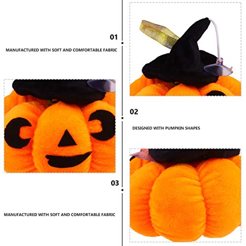 POPETPOP Calabaza Juguetes de Peluche para Mascotas Juguetes de Peluche para Mascotas Juguete para Masticar Perros Gato Kitty Jugar Juguete Halloween Regalos para Mascotas Naranja