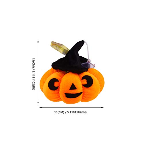 POPETPOP Calabaza Juguetes de Peluche para Mascotas Juguetes de Peluche para Mascotas Juguete para Masticar Perros Gato Kitty Jugar Juguete Halloween Regalos para Mascotas Naranja