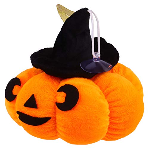 POPETPOP Calabaza Juguetes de Peluche para Mascotas Juguetes de Peluche para Mascotas Juguete para Masticar Perros Gato Kitty Jugar Juguete Halloween Regalos para Mascotas Naranja