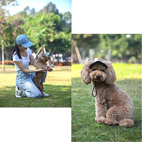 POPETPOP Gorra de Béisbol para Perros Gorra de Sol para Perros Gorra para Mascotas Gorra Deportiva Gorra de Visera con Agujeros para Las Orejas Trajes de Verano para Perros Perrito Cachorro Gatos