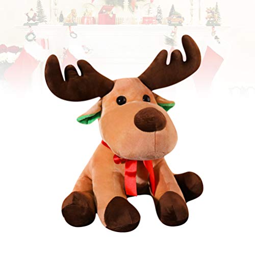 POPETPOP Mascota Navidad Peluche Juguete Reno Alce Ornamento muñeca Navidad Juguete Peluche Juguete Jugando Juguete