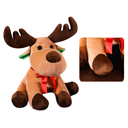 POPETPOP Mascota Navidad Peluche Juguete Reno Alce Ornamento muñeca Navidad Juguete Peluche Juguete Jugando Juguete