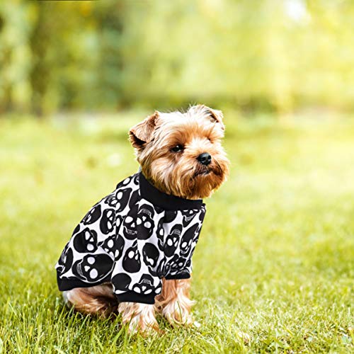 POPETPOP Perro Calavera Camisa Cachorro Esqueleto Halloween Camisa Sudadera Ropa Trajes Disfraz para Cachorro - Talla XXL