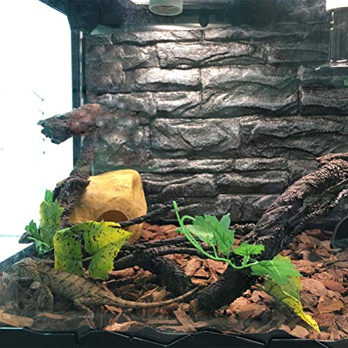 POPETPOP Selva de Escalada Artificial para Reptiles, Vides de Jungle Flexibles, Decoración del Hábitat para Serpientes Ranas Lagartijas Reptiles