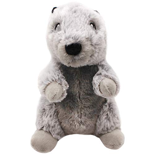 Poseca Marmota Juguetes para Perros de Peluche Juguetes para Cachorros Juguetes chirriantes para Perros Juguetes para Masticar Perros Peluche para Perros para Perros pequeños y medianos