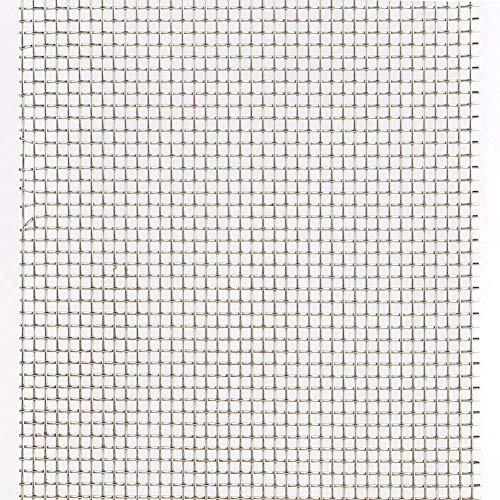 Pssopp 10 Unids Acuario de Acero Inoxidable Tanque de Peces Musgo Pared Acuario Tanque de Peces Plantas Moss Net Metal Mesh Sheet Floor Kit de Malla para su Tanque de Peces(7.5CM*18CM)