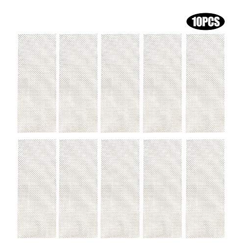 Pssopp 10 Unids Acuario de Acero Inoxidable Tanque de Peces Musgo Pared Acuario Tanque de Peces Plantas Moss Net Metal Mesh Sheet Floor Kit de Malla para su Tanque de Peces(7.5CM*18CM)