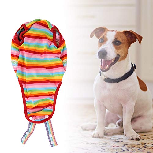 Pssopp Algodón Mascota Ropa Interior para Perros Pañales para Perros Mascotas Cachorro Gato Bragas sanitarias Pantalones menstruales para Mascotas con Correa Ajustable (XL)