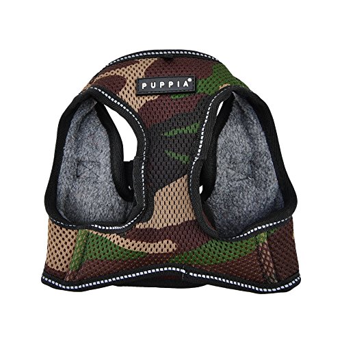 PUPPIA Arnés para Chaleco térmico, Suave, pequeño, Camuflaje