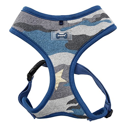 PUPPIA Arnés, Talla XL, Color Azul Camuflaje