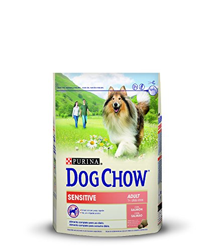 Purina Dog Chow Sensitive Comida Seco para Perro Adulto con Salmón - 2.5 Kg