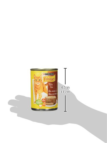 Purina Friskies Paté Pienso para Gato Adulto Buey y Higado 24 x 400 g