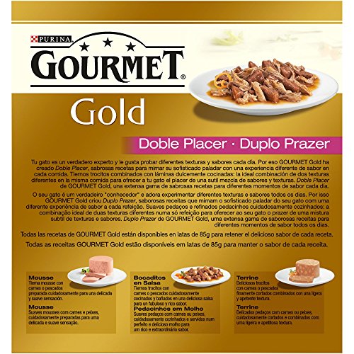 Purina Gourmet Gold Doble Placer comida para gatos Surtido 8 x 85 g