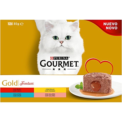 Purina Gourmet Gold Fondant comida para gatos Surtido sabores 8 x [12 x 85 g]