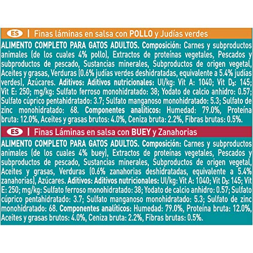 Purina ONE comida húmeda para gato adulto filetes en salsa con pollo 12 x [4 x 85 g]