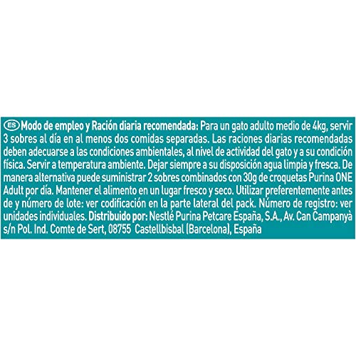 Purina ONE comida húmeda para gato adulto filetes en salsa con pollo 12 x [4 x 85 g]