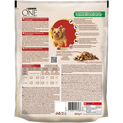 PURINA ONE DD My Dog Is Active Pollo y arroz 800 g – 8 Unidades