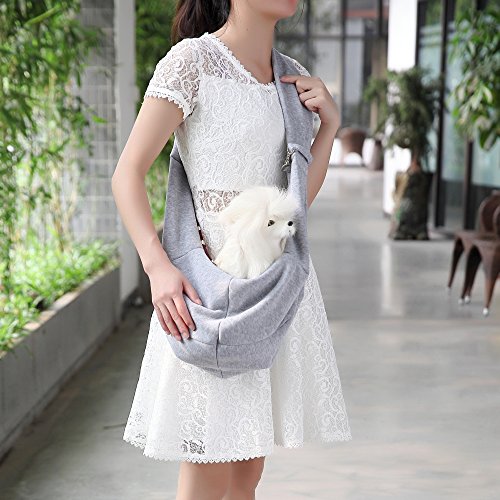 QiCheng&LYS Mochila de Viaje para Perros pequeños, Perros y Gatos, Bolso Bandolera con Tirantes pequeños, Doble Cara Disponible (Multi-Colored)