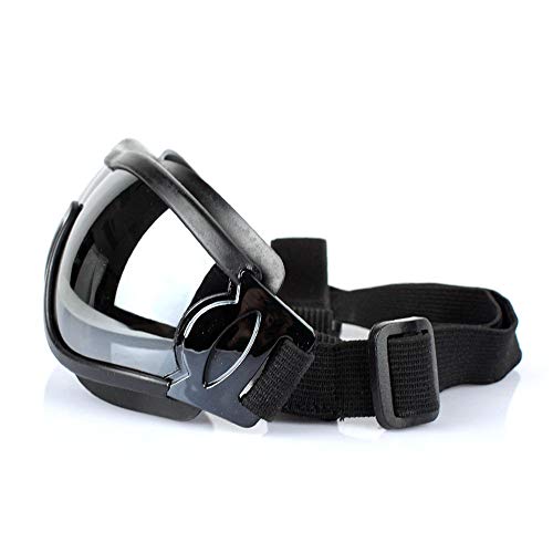 QNMM Gafas Sol para Perros, Protección UV, a Prueba de Viento, Anti-roturas, Correas Elásticas Ajustables, para Viajes, Esquí Y Antivaho, Gafas de Nieve para Perros, Gafas para Mascotas