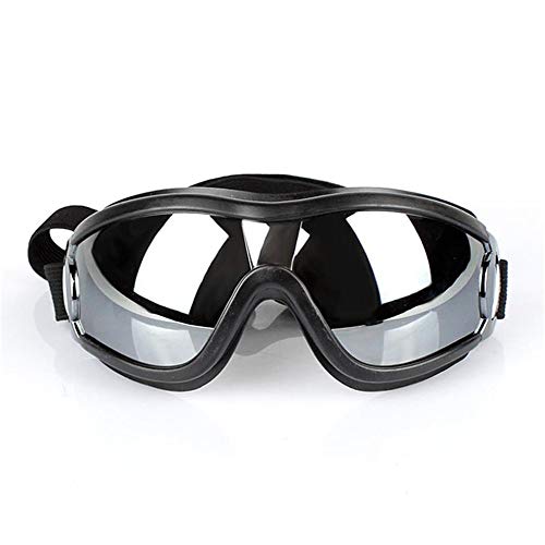 QNMM Gafas Sol para Perros, Protección UV, a Prueba de Viento, Anti-roturas, Correas Elásticas Ajustables, para Viajes, Esquí Y Antivaho, Gafas de Nieve para Perros, Gafas para Mascotas