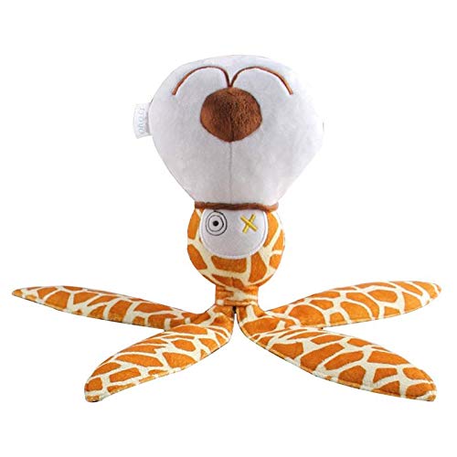 Ramoni perro Masticable Juguetes de peluche de leopardo de ciervo, juguete interactivo de peluche resistente a mordidas para perros