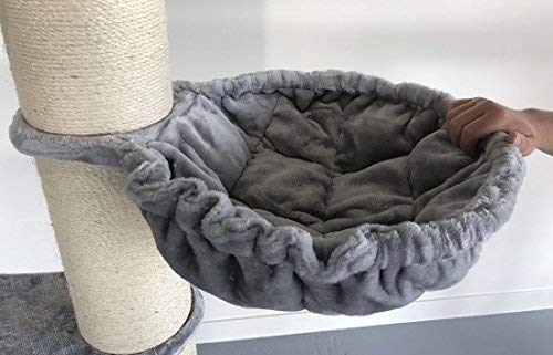 Rascador para gatos grandes Maine Coon Tower Gris claro Hasta el altura de Techo Alto de seulo alturo arbol xxl gato gigante sisal muebles sofa casa casita torre Árboles rascadores