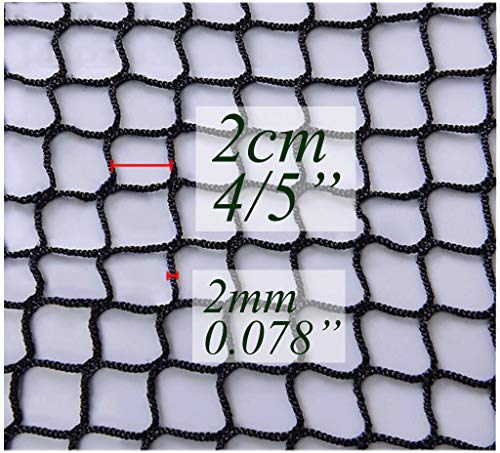 Red de Cuerda,Red Escalera Bebe de Terraza Seguridad Cuerda  Negra Niños Deportes Escaleras Protección Gatos para Balcones Malla Nylon Goal Net Nets Redes Bola Campo Aire Libre FúTbol Golf Bola