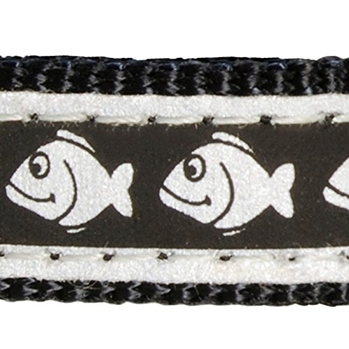 Red Dingo Collar Reflectante Gato, Nailon, Negro, Small