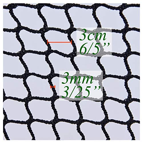 Red Escalera Niños,Red Cuerda  Negra Bebe de Terraza Seguridad Protecciones Niños Deportes Escaleras Protección Gatos para Balcones Malla Nylon Goal Net Redes Bola Campo Aire Libre FúTbol Golf Bola