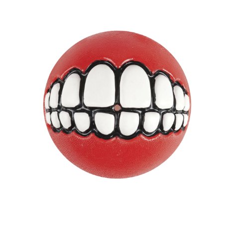 Rogz Grinz Pelota, pequeño, 4,9 cm, Rojo