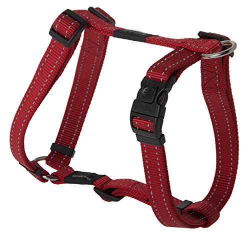 Rogz Utilidad Grande 3/4-inch Fanbelt Reflectante Ajustable Perro h-Harness