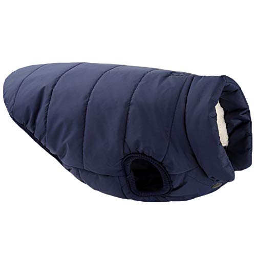 Ropa Cálida para Perros de Mascotas, Abrigos y Chaquetas Impermeables de Invierno para Perros pequeños y medianos Grandes Chaleco de Perro Cachorro, Resistente al viento,Armada,XL: Busto (66CM)