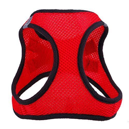 rostsp Arnés Antitirones Perro Ajustable Arnés para Perros Chaleco Puppy Cat Poliéster Malla Cofre Soft Comfort Correa para Mascotas para Perros Pequeños Accesorios para Perros-Red_M