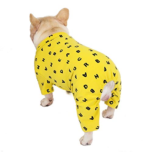 RTEAQ Abrigo Perro Algodón Pug Bulldog Ropa para Perros Pijamas para Mascotas Terciopelo Invierno Monos para Perros Pitbull English Bulldog Ropa para Perros Cuatro piernas