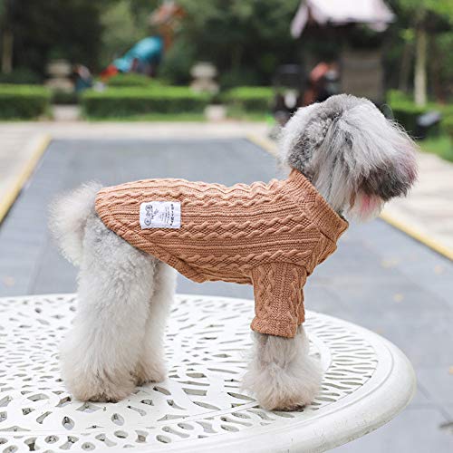 RTEAQ Ropa Mascotas Pet Dog Sweater Winter 13 Tipos Ropa para Perros Sweaters para Perros pequeños Dachshund Puppy Cat Pullover Jersey de Punto Jerseys Perro 376